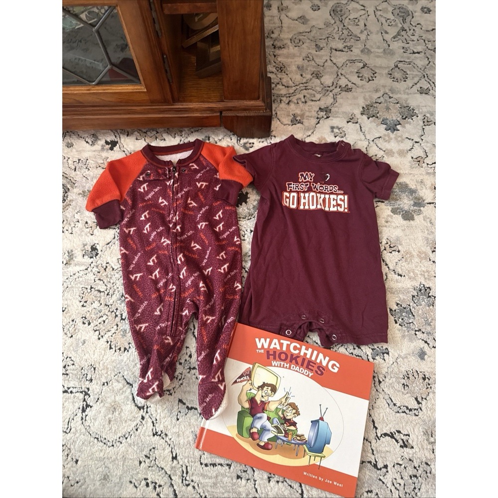 Unisex baby one piece Virginia Tech Hokies VT
